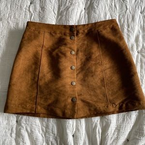 old navy suede style mini skirt